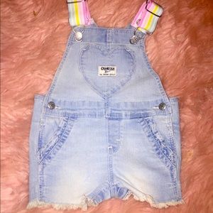 Oshkosh rainbow overalls NEW NO TAG